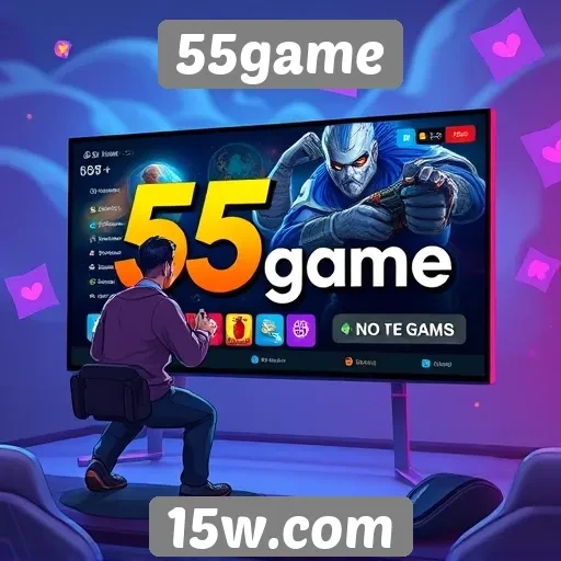 Experiência do usuário no site 55game
